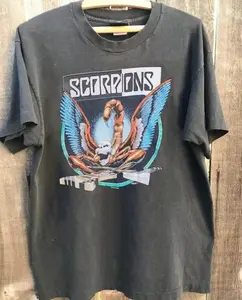 Scorpions Band Shirt, Scorpions Retro Style Charcoal T-Shirt Unisex, Gift For Fan, Unisex Shirt For Him Her