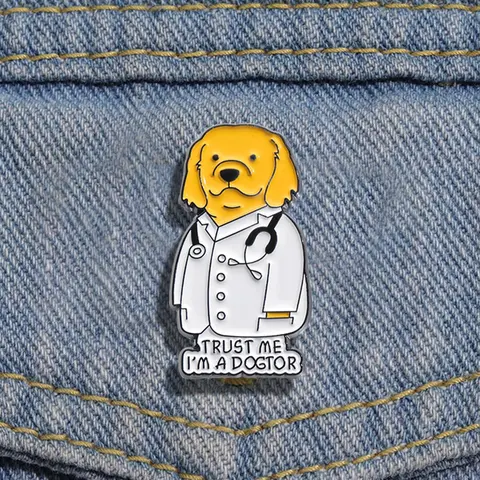 Cute Cartoon Dog Design Brooch, Fashion Jewelry Accessories for Daily Holiday Gift, Fashion Brooch for Daily Clothing Decor, Trendy All-match & Exquisite Brooch for Women & Men Jewellery, Alloy Brooch Pin