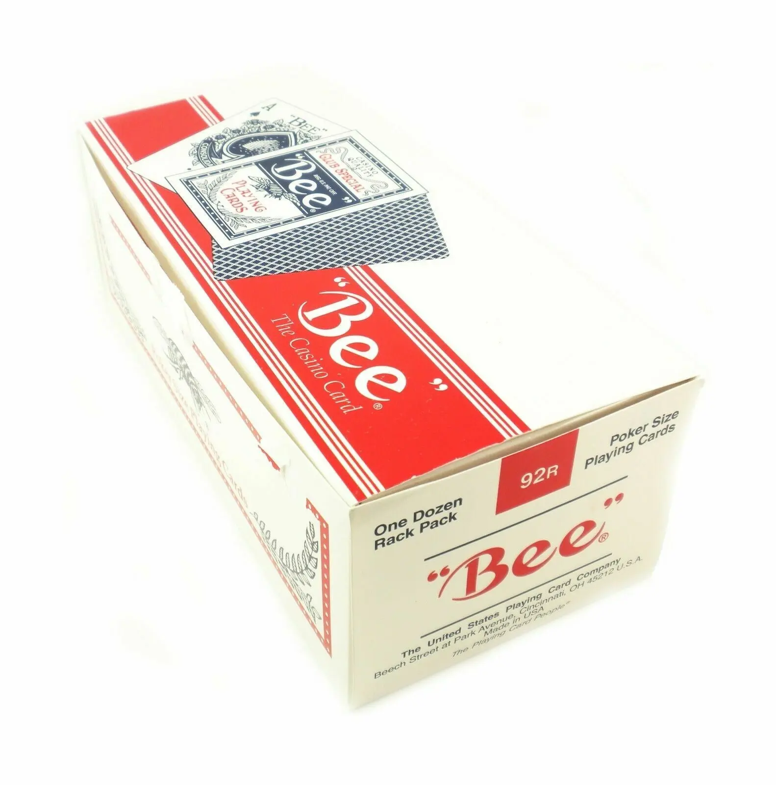Bee Playing Cards 12-Deck Brick, Poker Size, Standard & Classic Index, Red & Blue Mix, Borderless Back, Casino Quality USPCC-Made for Party Card Games, Party Cards Game