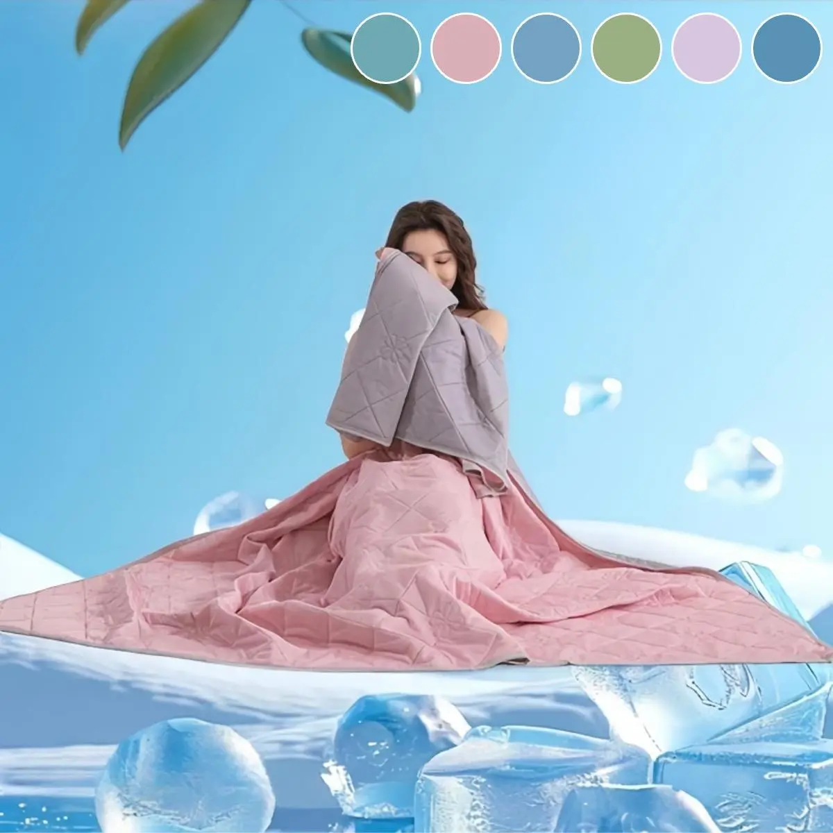 Cooling Summer Blanket, Lightweight Breathable Silky Soft Sleeping Throw Blanket for Home, Office, and Travel, Perfect Gift for Loved Ones, Gift Blankets, Comfortable Cooling Blanket