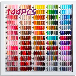 Random Solid Color Boxes 144pcs, Large Quantity, Excellent Texture, Perfect for Home DIY, Ideal Gift for Friends and Family, Nail Art Kits