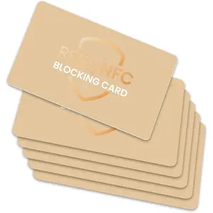 RFID Blocking Card 6 Pack,  Card Protects Entire Wallet, Credit Debit Card Protector, Anti- NFC Contactless Blocker
