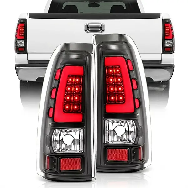 LED Tail Light Assembly for 1999–2002 & 2003–2006 Chevy Silverado and GMC Sierra 1500, 2500 & 3500, Left & Right Rear Tail Lights Replacement