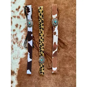 Semi Stone Concho Hat Band