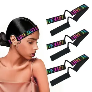 3pcs Lace Melting Band，Elastic Bands for Wigs - Lace Melting, Edge Wrap to Lay Edges,Ear Free Elastic Wig Band for Lace Front Wigs Zero Ear Pressusre Melting Edge Band