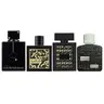 Lattafa 4-Piece Fragrance Gift Pack - RAMZ SILVER, RAVE NOW BLACK (Men), CLUB DE NUIT INTENSE (Men), QAED AL FURSAN EDP with Blueberry Notes for Everyday Use, Arabian Perfumes, Aromatic Woody Fragrance