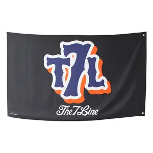 T7L LOGO (black) flag