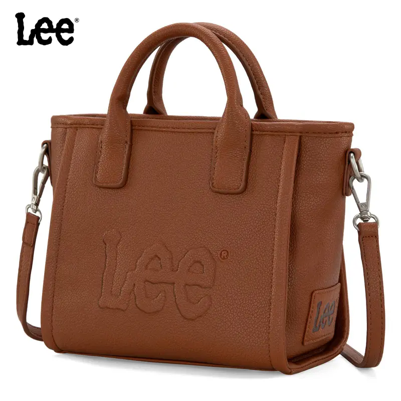 Lee Women's Vegan Leather PU Tote Bag - 10 x 7.1 x 4.3 inch, Adjustable Shoulder Strap, Convertible Lightweight Crossbody Bag, Everyday Purse, Multi-Color Women's Accessory