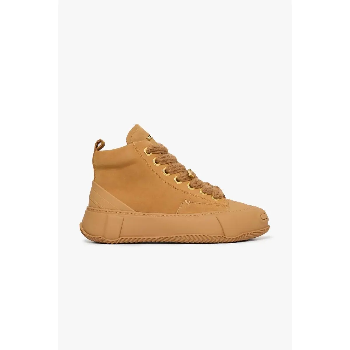 Men's The Vision Leather 200 High Sneaker, Padded Closed Casual Trainers, Wheat Footwear, Comfortable Walking Shoes, Lace-Up