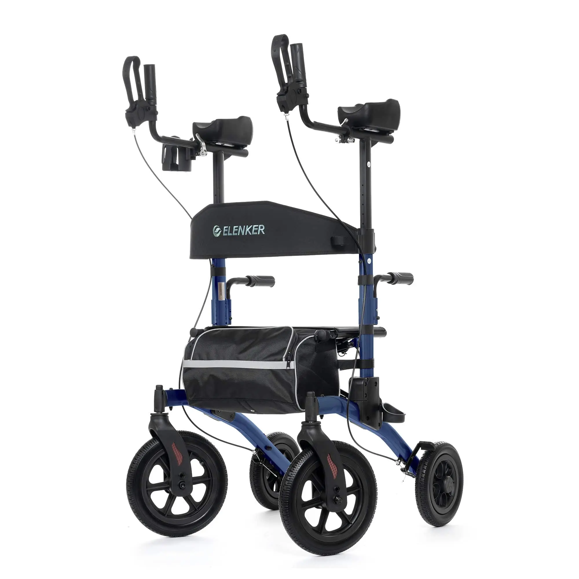 ELENKER HFK-9240-2 Dual‑Brake Upright Walker – 10″ All‑Terrain