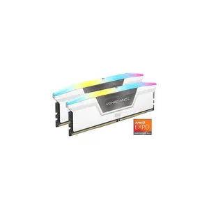 CORSAIR Vengeance RGB 32GB (2 x 16GB) 288-Pin PC RAM DDR5 6400 (PC5 51200) Desktop Memory Model CMK32GX5M2B6400Z32W