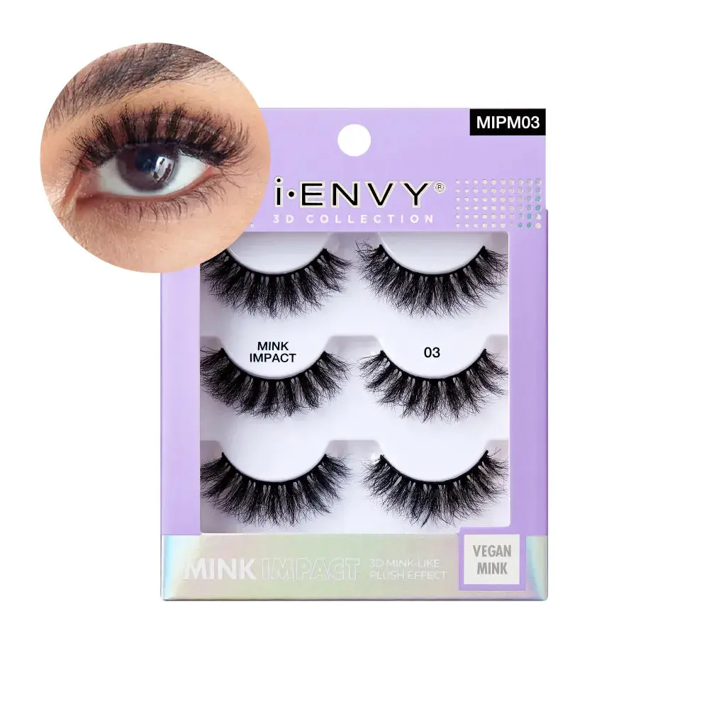 I-ENVY Mink Impact Multipack Vegan Strip Lashes I-ENVY Mink Impact Multipack Vegan Strip Lashes