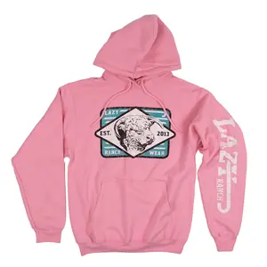 Lazy J Ranch Iron Horn Long Sleeve Hoodie/Sweatshirt/T-shirt - Pink – Lazy J Ranch Wear