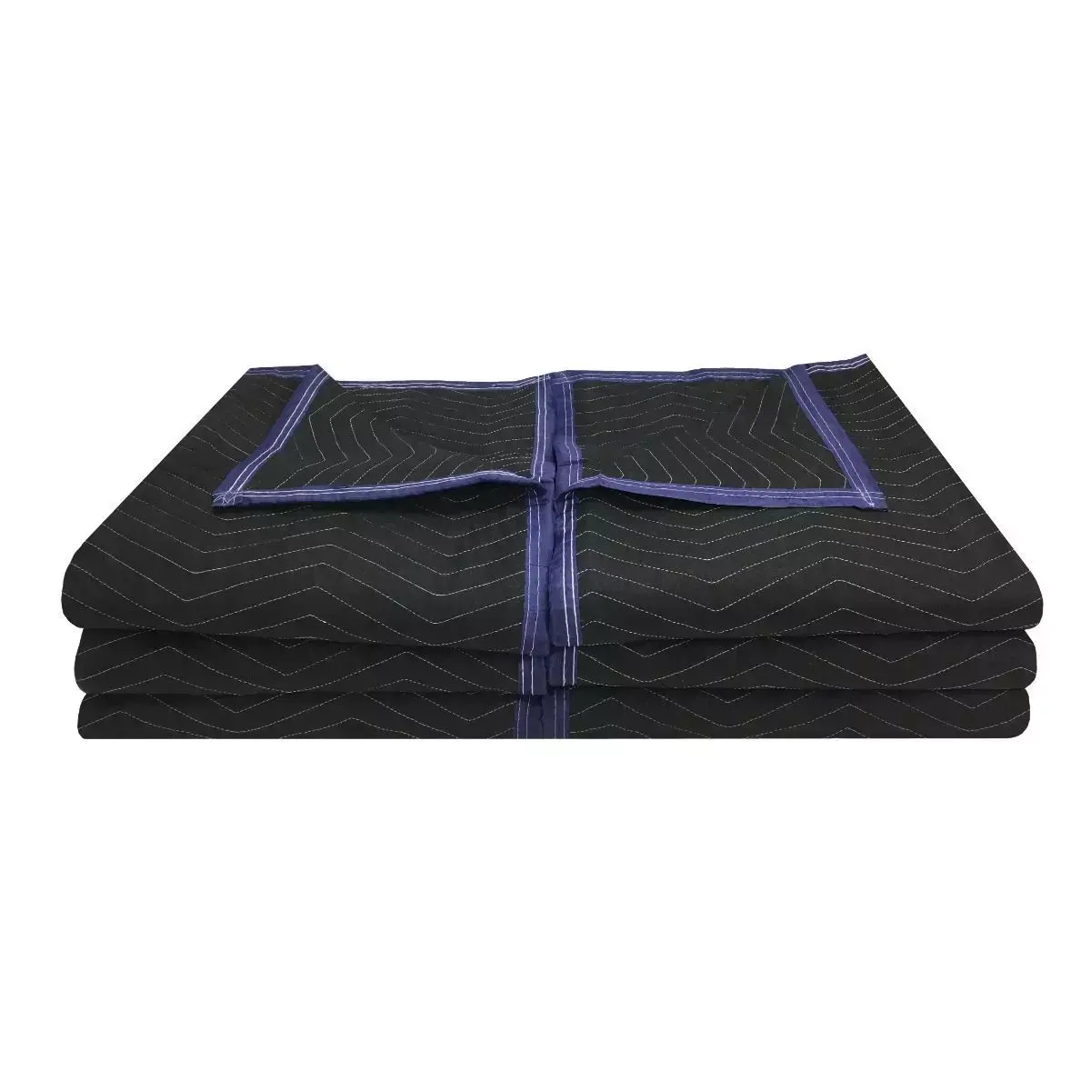 UBMOVE 6-Pack Zigzag Quilted Fabric Moving Pads, Non-Woven Fabric, Double Stitched Binding, Resilient Batting, 55 lbs per Dozen, 72"x80" Home Storage Moving Supply