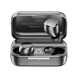 TOZO T12 Pro Wireless Earbuds Bluetooth Headphones Audio Earphones Noise Noise Cancellation Streaming Headset Electronic in-ear earphone app control MothersDayGift