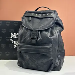 Pre-owned MCM canvas travel backpack