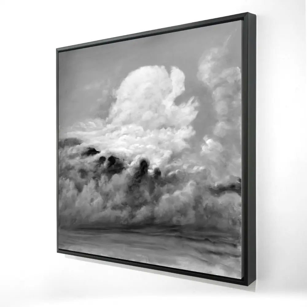 212 MAIN 24x24 in. Artistic Clouds Framed Print - Nature Landscape Mountain Wall Art, Home Decor for Bedroom