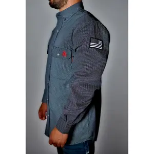 FR Pearl Snap Work Shirt - Shadow Black