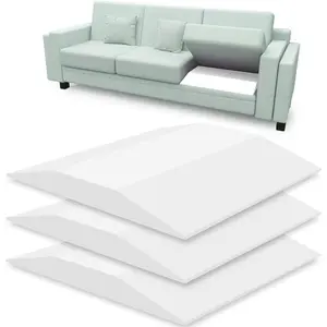 Sofa Couch Cushion Support for Sagging Sofas Trapezoidal High Rebound Firm Seat Support Under Cushion Sag Repair White Set of 3