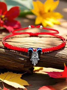 Lucky String Bracelet Palm Promise Guardian Family Evil Eye Protection Remove Bad Luck Couple Best Friend Gift Birthday Festival Valentine's Day