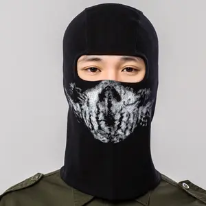 Glow-in-the-dark cycling mask - call of duty skull mask - cs headgear - deadpool merchandise - warm face cover - funny halloween accessory