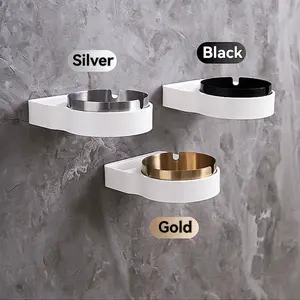 1pc Wall-Mounted Ashtray - Stylish Space-Saving Decorative Piece for Bathroom, Hotel, Bar, Office