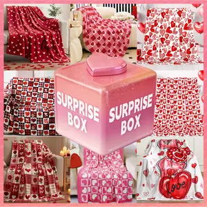 Fluffy Surprise Blankets, Mystery Love Pattern Blanket,Soft Warm Throw Blanket, Air-conditioned Sofa Bedroom Dorm Couch Office Car Travel Home Blanket, Warm Nap Blanket for Men Women Adults Boys Girls, Birthday Mother's Day Valentine's Day GirlfriendGifts