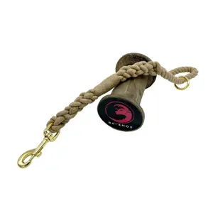 Handcrafted Hemp Traffic Handle Short Dog Leash by Ravenox - Premium Twisted Hemp Rope for Close Control & Style, Made in the USA