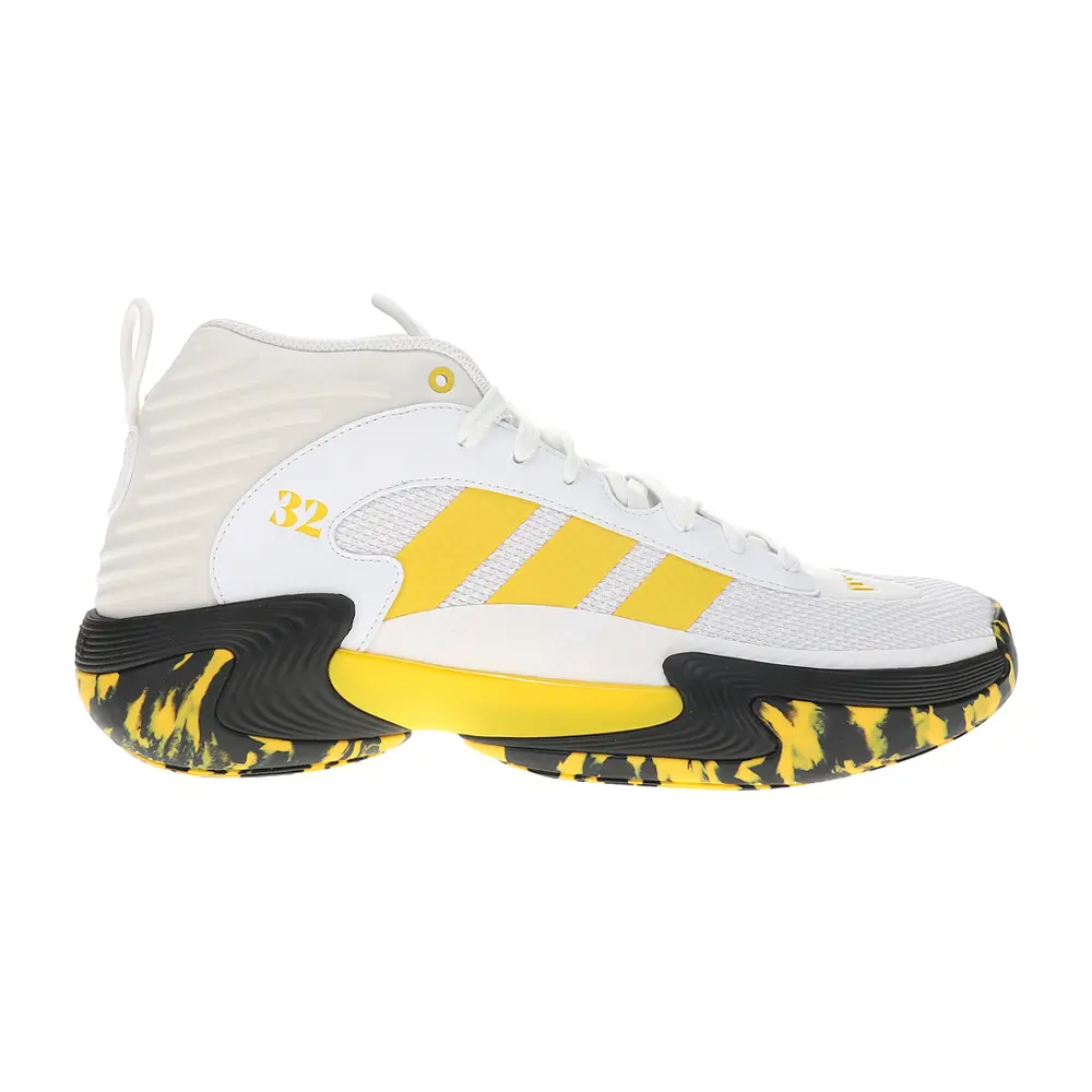 adidas Mens Exhibit 2 Mid Basketball Sneakers Shoes - White