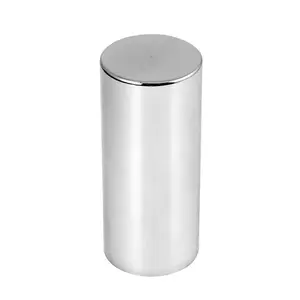 Grand General – 5" Flat Top Cylinder Chrome Plastic Push-On Lug Nut Cover
