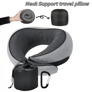 Ergonomic Breathable Travel Neck Pillow – Memory Foam Airplane Neck Support Cushion for Travel, Office & Car
