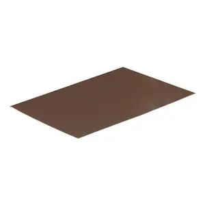 Amerimax 5162391 0.018 x 5 x 8 in. Brown Galvanized Steel Rectangle Flashing Shingle - Case of 75