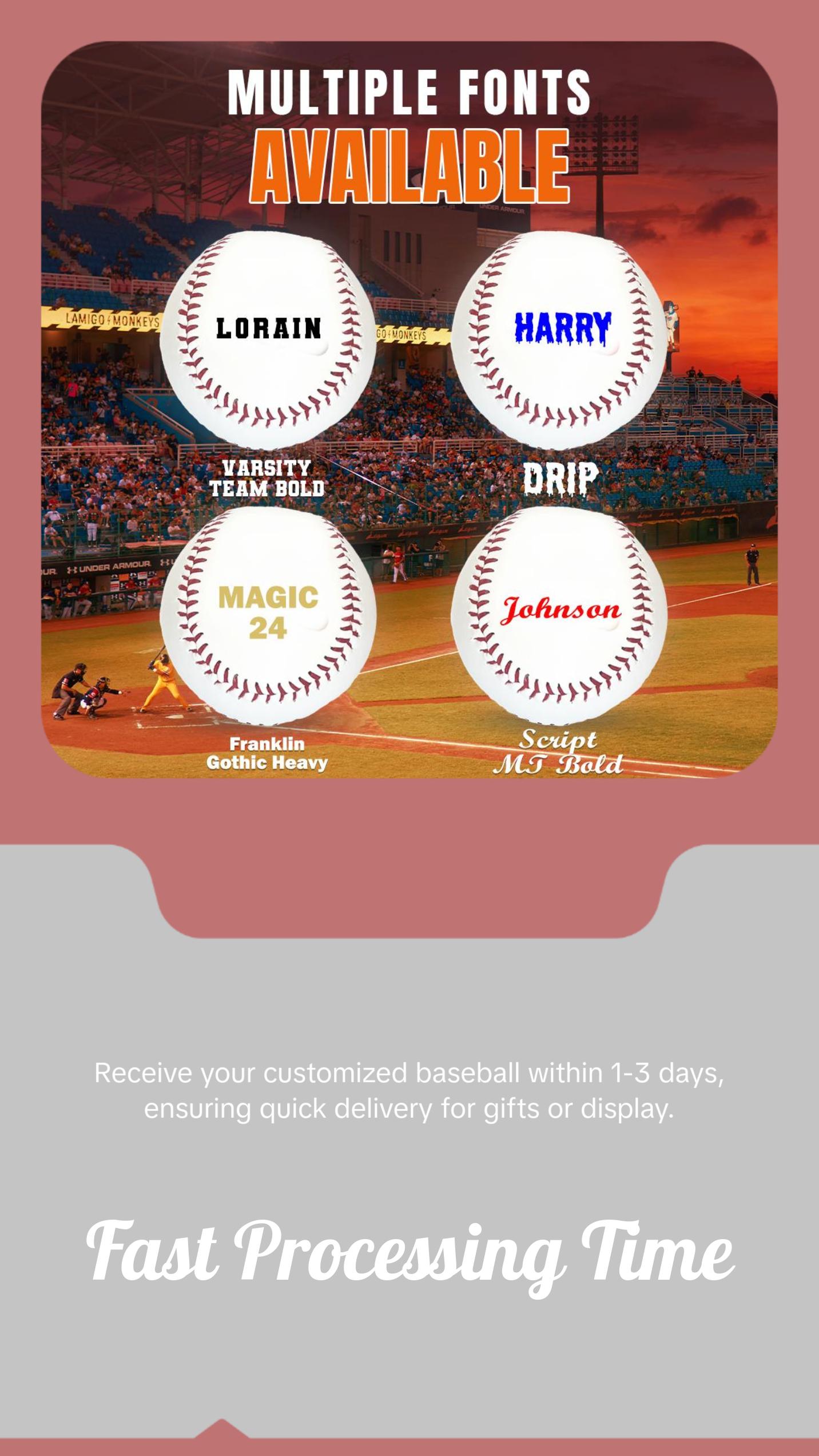 Customized Personalized Baseball, Gift or Display Baseball Customized Personalized Baseball, Gift or Display Baseball