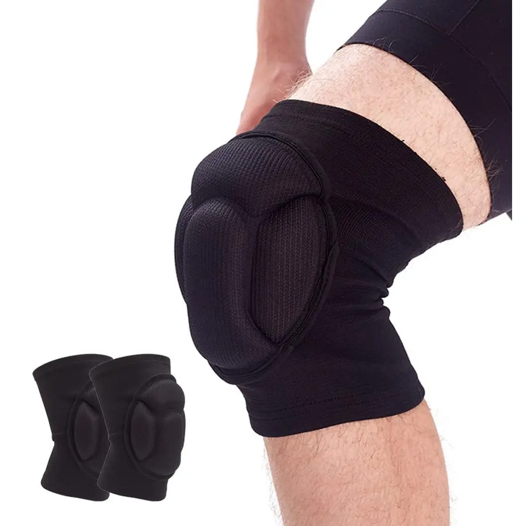 Knee Pads for n & Men, Basketball Knee Pads Volleyball Knee Pads for n Men Wrestling Knee Pads Wrestling Gear, Crash Pad Snowboarding Gear Knee Protector Soft Knee Pads for Work (Large, Black)