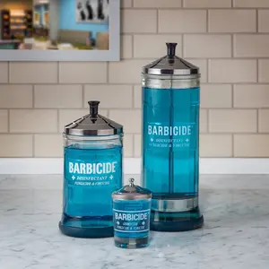 Barbicide Disinfectant Glass Jars