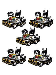 5pcs/set Cool Movie Character Enamel Pins Badges, Portable Accessories, Cute Backpack Brooches, Fashion Hat Clothing Decorations, Fashion Accessory
