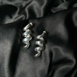 Aretes MAXI espiral 925