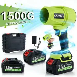 Cheetah Turbo Jet Blower,Leaf Blower, Violent Turbo Fan, Car Drying After Wash, Handheld Snow Blower,Cordless Turbo Power Air Duster,Home Improve,Garden Mainte Holiday gifts(1 Charger + Plastic Toolbox Kit)