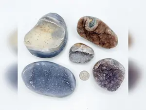 Quartz Crystal Geodes |  Wholesale | 2kg (4.4lb) Bulk Lot - D