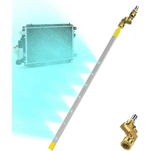 120cm/48in Radiator Wand - Over 4500PSI Pressure Washer Tool for Car Radiator Flush Kit with Adapter,Deep Accessories (120cm/48in Wand with Adapter)