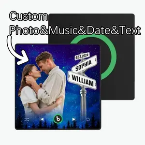 New 4.0 with Frame Upgrade Custom Music Fridge Magnet Street Sign Style Fridge Magnet Gift for Lover