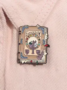 Adventure Time Enchiridion Enamel Pin Enamel Finish Cartoon Animation Animated Series Enchiridion Book Metal Brooch Lapel Backpack Badge Fashion Jewelry Accessories Gift for Friends Gift for Fans