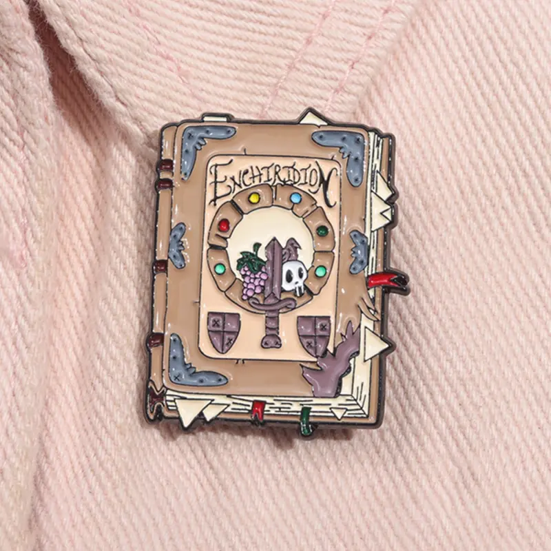Adventure Time Enchiridion Enamel Pin Enamel Finish Cartoon Animation Animated Series Enchiridion Book Metal Brooch Lapel Backpack Badge Fashion Jewelry Accessories Gift for Friends Gift for Fans Fashion Accessory Alloy Brooch Pin