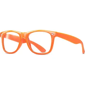 Clear Lens Non-Prescription Retro Nerd Glasses for Men Women -  Costume  Eyeglasses