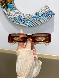 Women's Rectangular Full Frame Glasses with Leopard Decorative Legs, Classic Vintage Casual Fashion Eyewear, Versatile Stylish Glasses, Classic Rectangle Frame