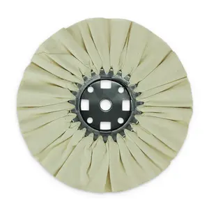 10" x 3" x 5/8" - 16 Ply White Untreated Airway Buff