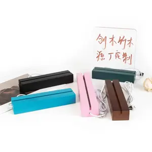 Rectangular LED Light Base Night Lamp Acrylic Display Base Decorative Light Stand Modern Simplicity Touch Type Switch