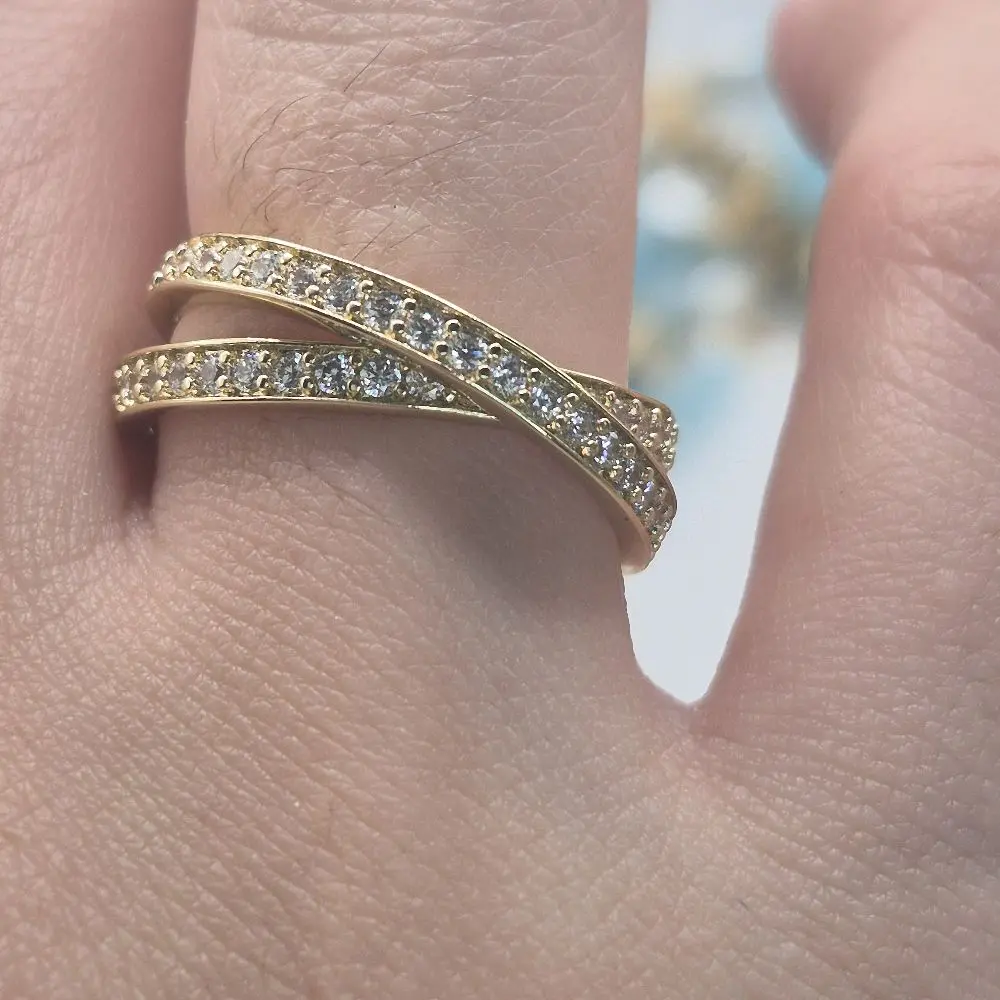 zircoins ring plated gold 14k zircoins ring plated gold 14k
