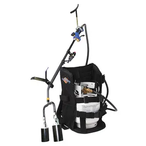 Flame King 500,000 BTU X 2 Torch Heads, Dual Weed Burner + 5LB Propane Tank with Built-in Gauge + Backpack