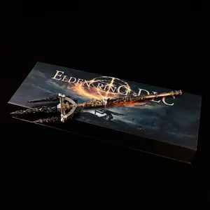 Superbuybox Elden Ring DLC Shadow of Erdtree"Mohgwyn's Spear"Model Gift Box Edition Fan merchandise Action Figures Game Collection Keychain Gift Desk Decoration Backpack Pendant Gift